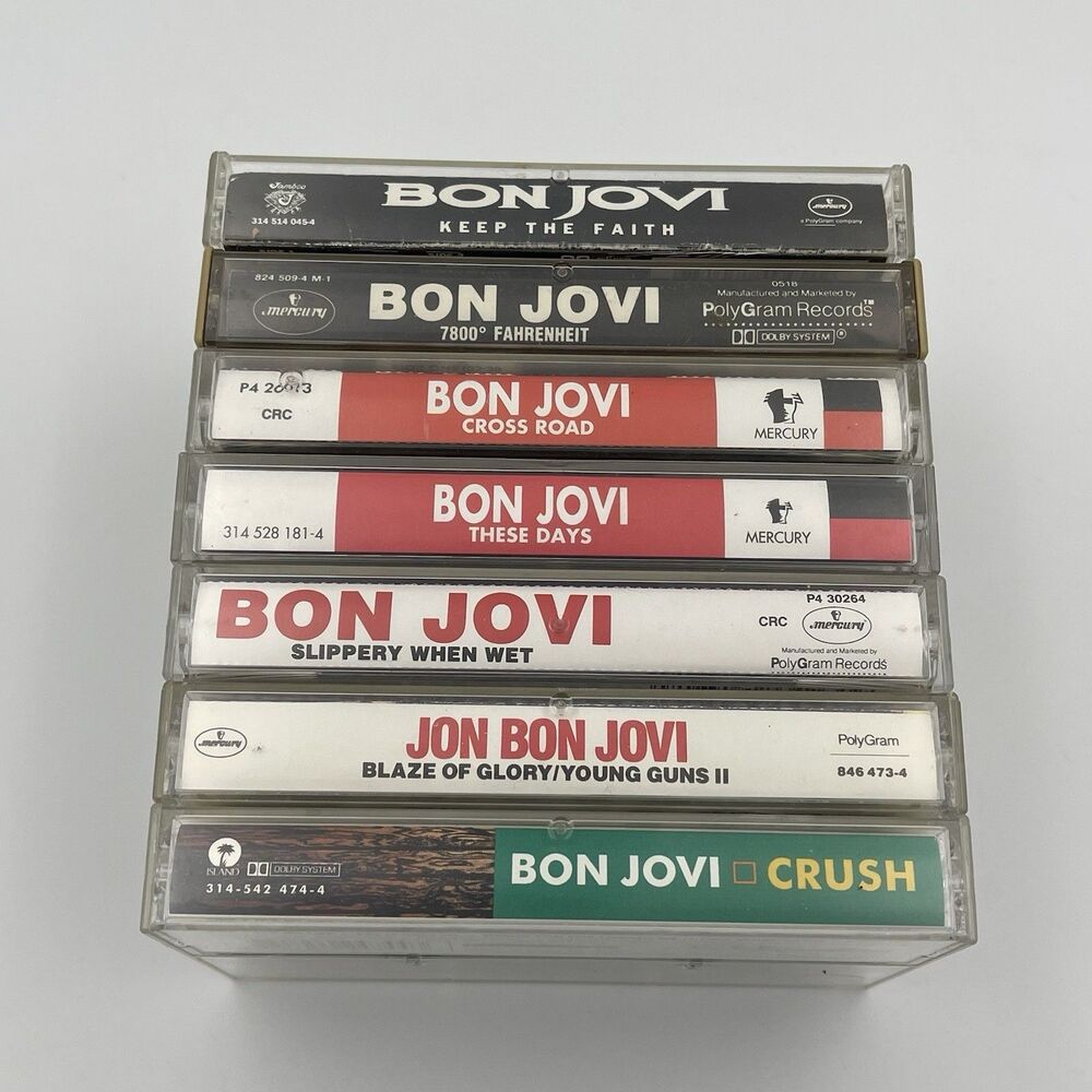 Bon Jovi Cassette Tape Bundle Lot